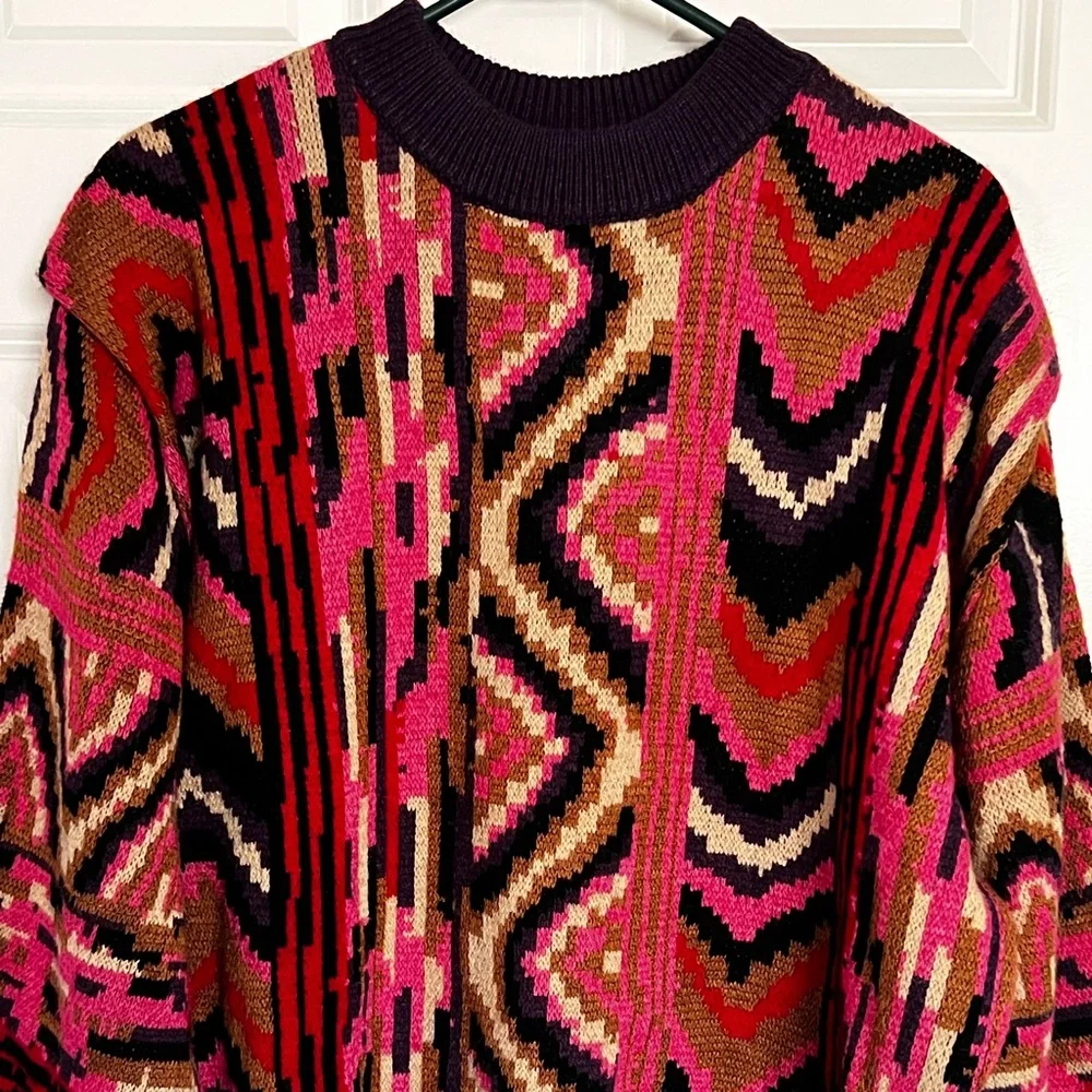 FARM Rio Multicolor Patterned Sweater - Picture 2 of 11